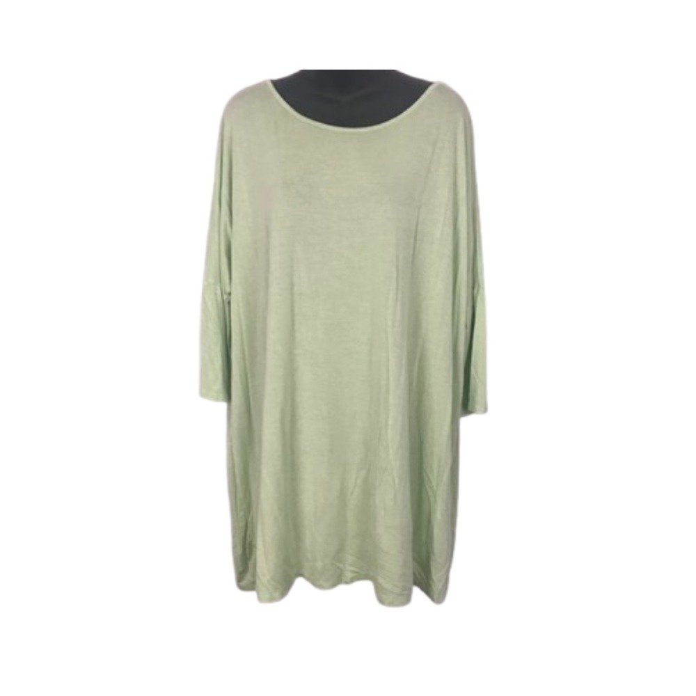Reborn J Green‎ Tunic Top Oversized Dolman Sleeve Casual Dressy Comfy Size 1XL